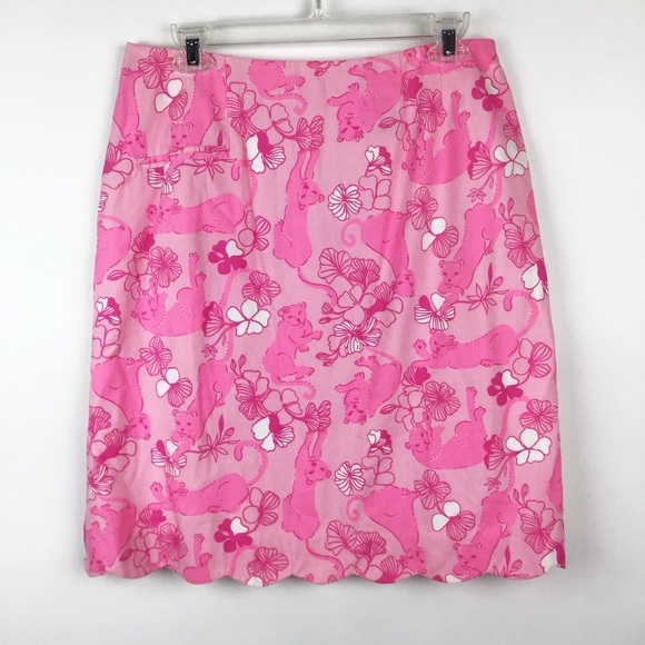 Lilly Pulitzer Dresses & Skirts - Lilly Pulitzer | NWT Pink Grrranium Chrissy Skirt